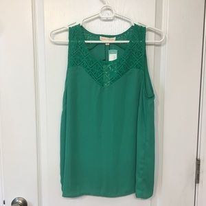 Green Lace Blouse